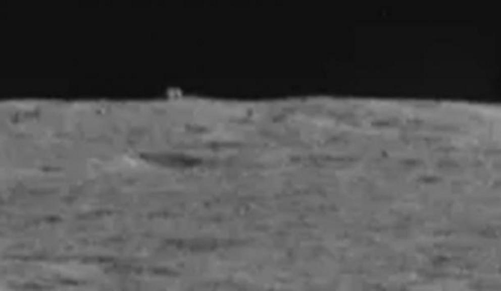 The Chinese moon rover spotted this block or cube-shaped “mystery hut” that appears to have rectilinear characteristics on the surface of the moon and the internet is buzzing with the news.