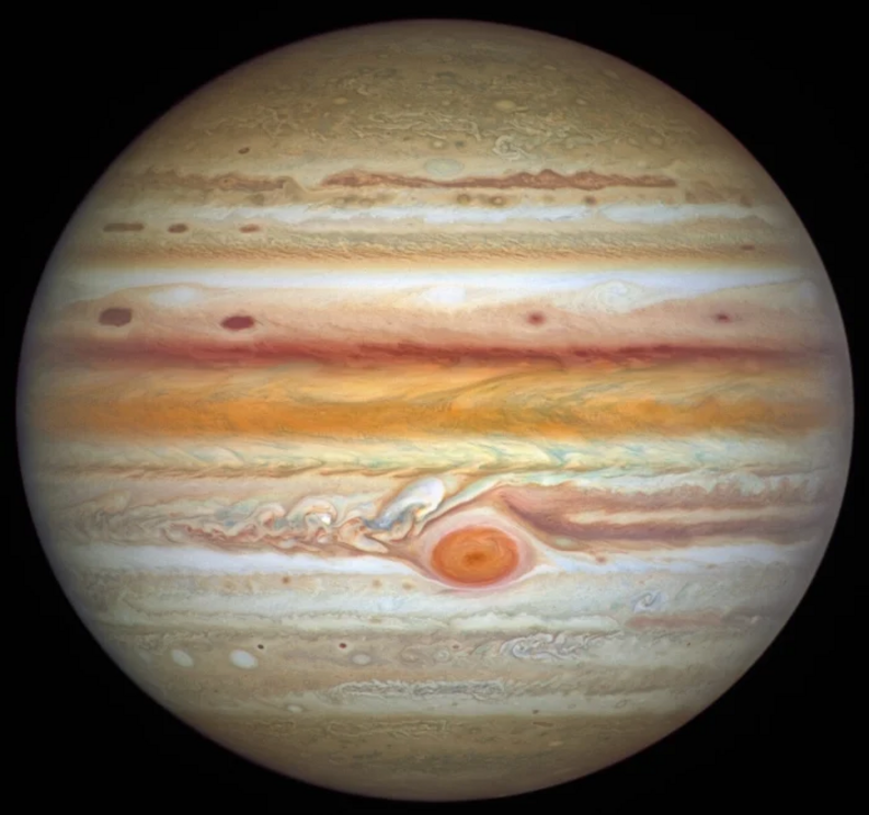 Hubble's September 2021 image of Jupiter.