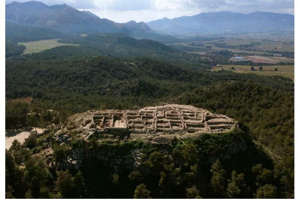 Aerial view of the settlement.