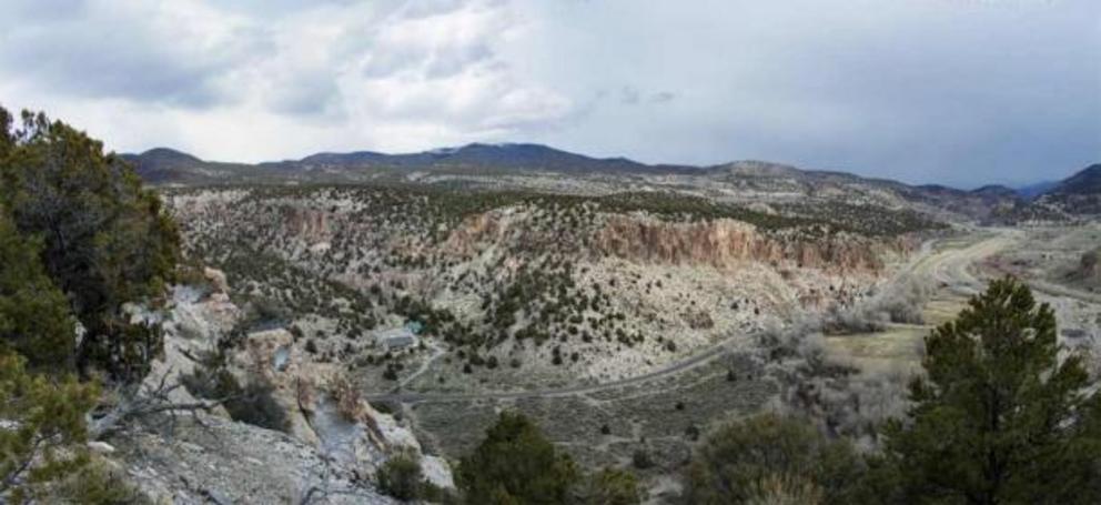  Clear Creek Canyon, Panorama, taken from an opposing bluff.