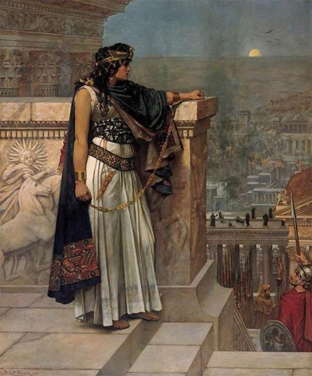 ‘Queen Zenobia's Last Look Upon Palmyra ’ (1888) by Herbert Gustave Schmalz.