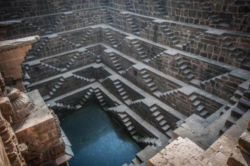 Chand Baori, one of the deepest stepwells in India.