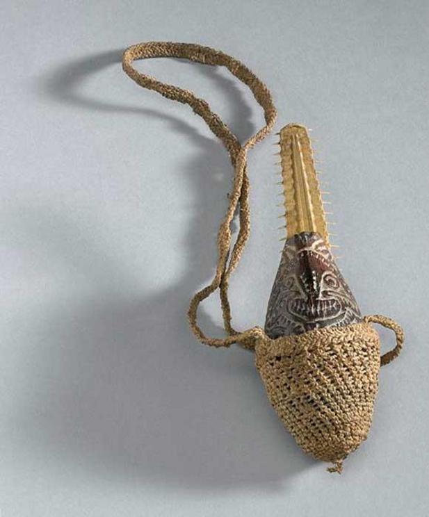 Coconut charm to ward off evil spirits, Papua New Guinea.