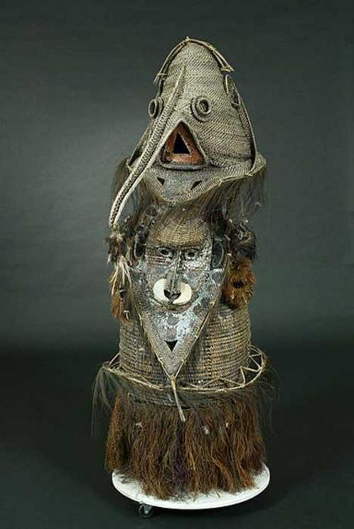 Male spirit dance mask from Kabriman Village, Blackwater River Basin, East Sepik Province, Papua New Guinea.