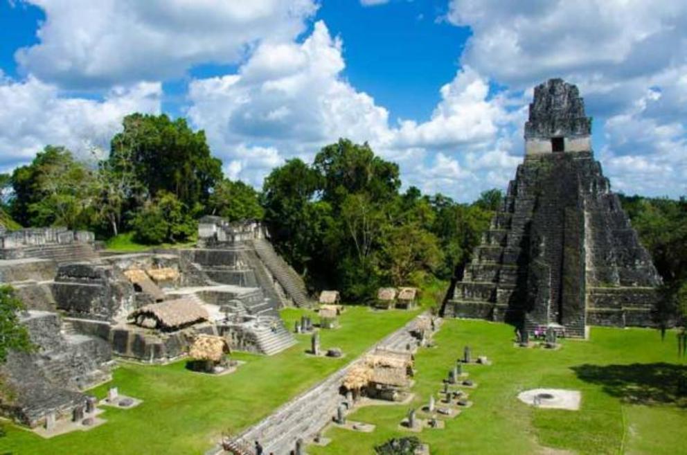 The famous Tikal ruins in Guatemala.