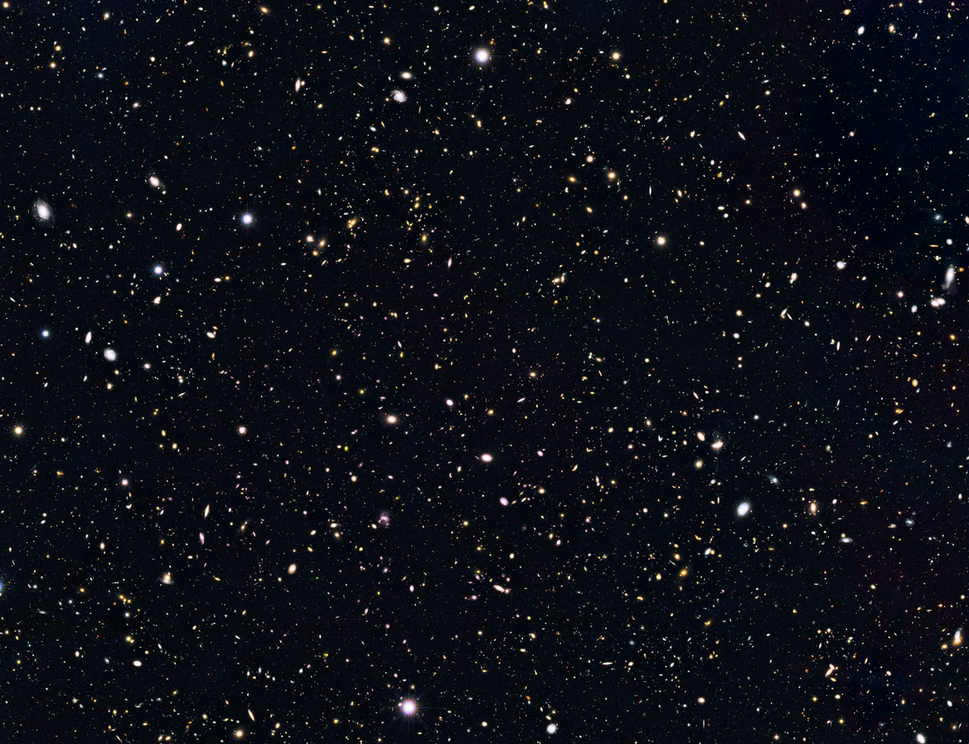 A section of GOODS North, with each dot a galaxy.