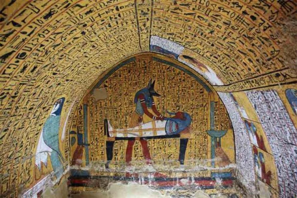 Egyptian painted tomb