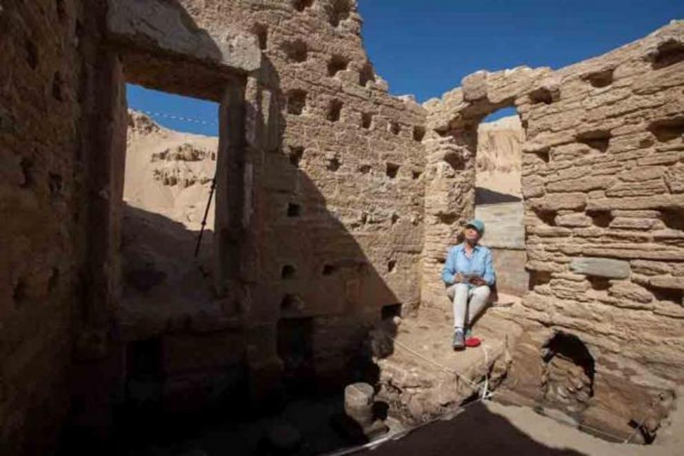 Interior of the latest Roman baths in Spain, which were discovered beneath the sand dune of Cape Trafalgar