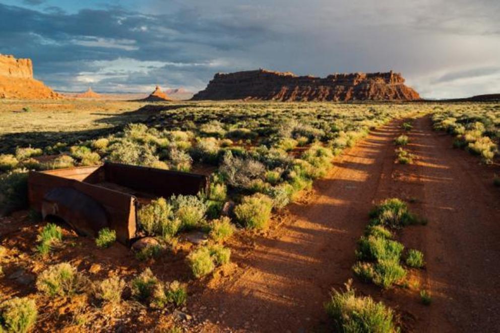 Another image of Valley of the Gods, Bears Ear National Monument, Utah, where Pueblo peoples’ plant artifacts are now being used as a clue to other possible archaeological finds.