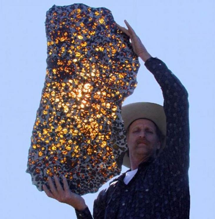 Out of this world, quite literally: The beautiful and mysterious Fukang meteorite.