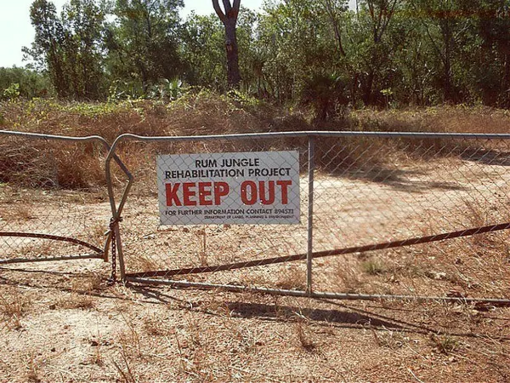 Rehabilitation of Rum Jungle began in the 1980s.