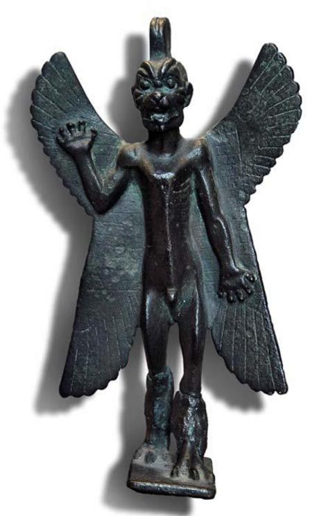 Bronze statuette of Pazuzu, circa 800 BC – 700 BC.