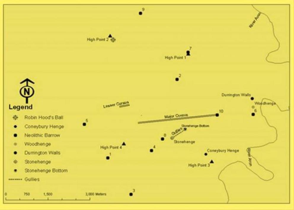 Fig.1. The Neolithic ritual landscape at Stonehenge 