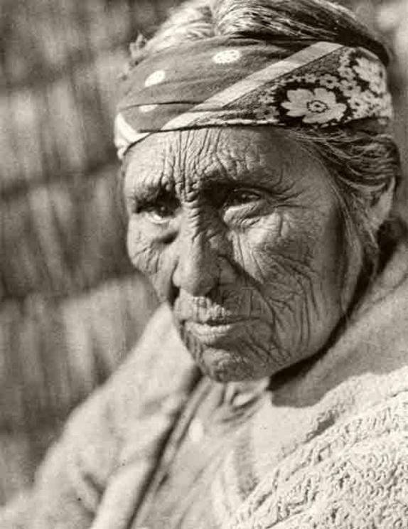 Crater Lake and Crater Lake National Park are all sacred lands to the Klamath people and other Native Americans. This photo is an elderly Klamath woman, taken in 1924 by the famous photographer Edward S. Curtis.