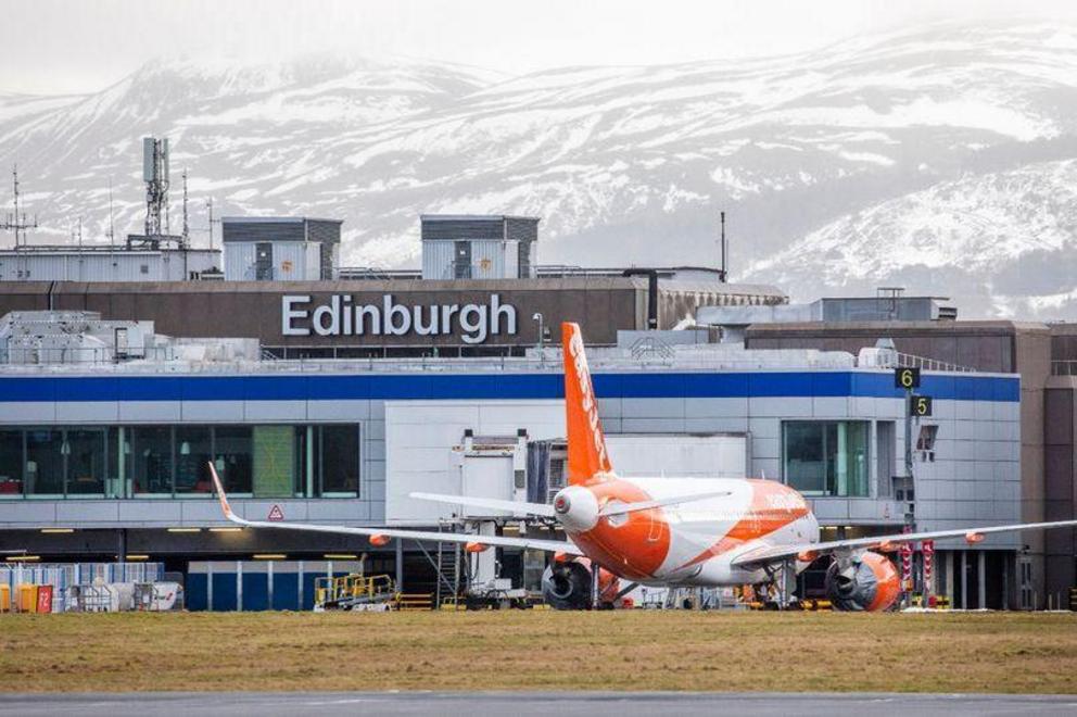 The plane was coming into land at Edinburgh airport. (Image: Katielee Arrowsmith/ SWNS)