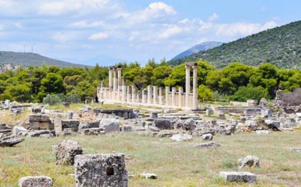 Ruins of the Asklepion in Epidaurus.