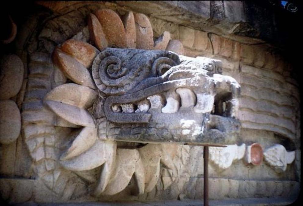 Carving of Quetzalcoatl at the Temple of Quetzalcoatl, Teotihuacan