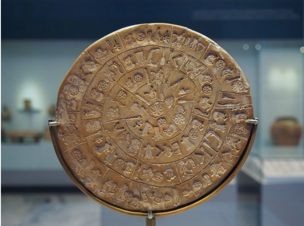 Phaistos Disc. Credit: C. Messier/Wikimedia Commons/CC-BY-SA-4.0