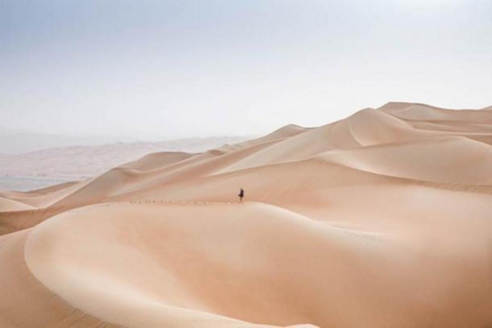 Rub al-Khali Desert at the Empty Quarter, in Abu Dhabi, UAE