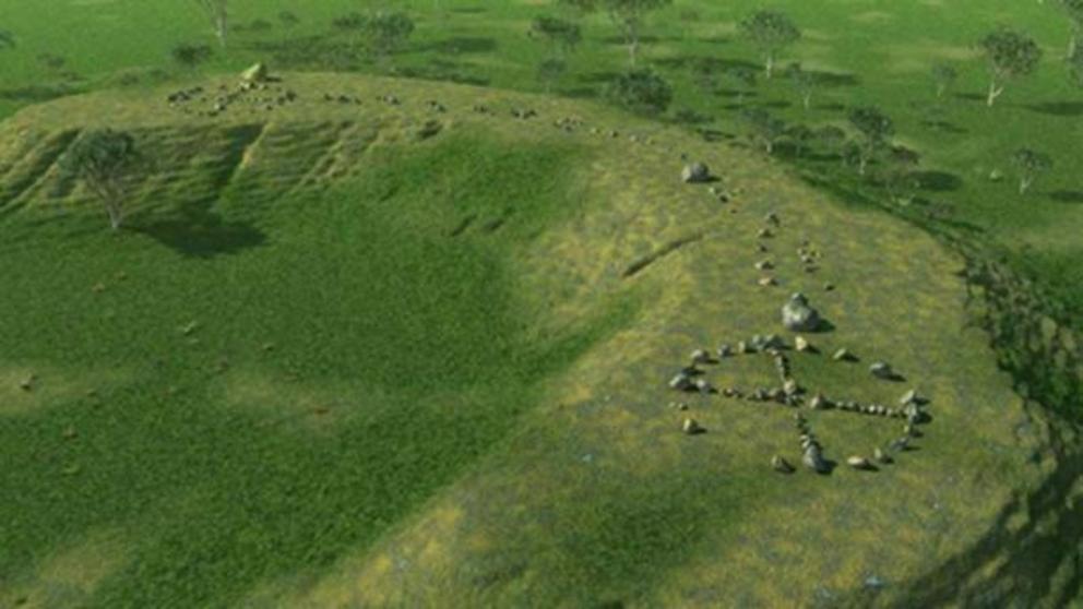 Reconstruction of Standing Stones Site.