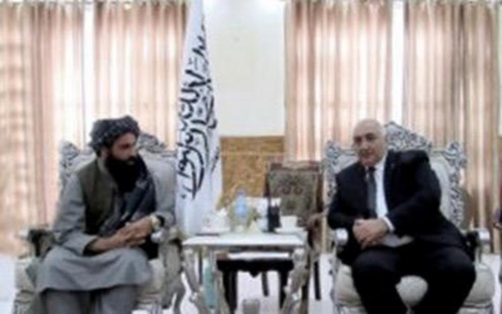 Photo: 18 August 2021 meeting in Mazar-i-Sharif between Turkmen and Taliban representatives.