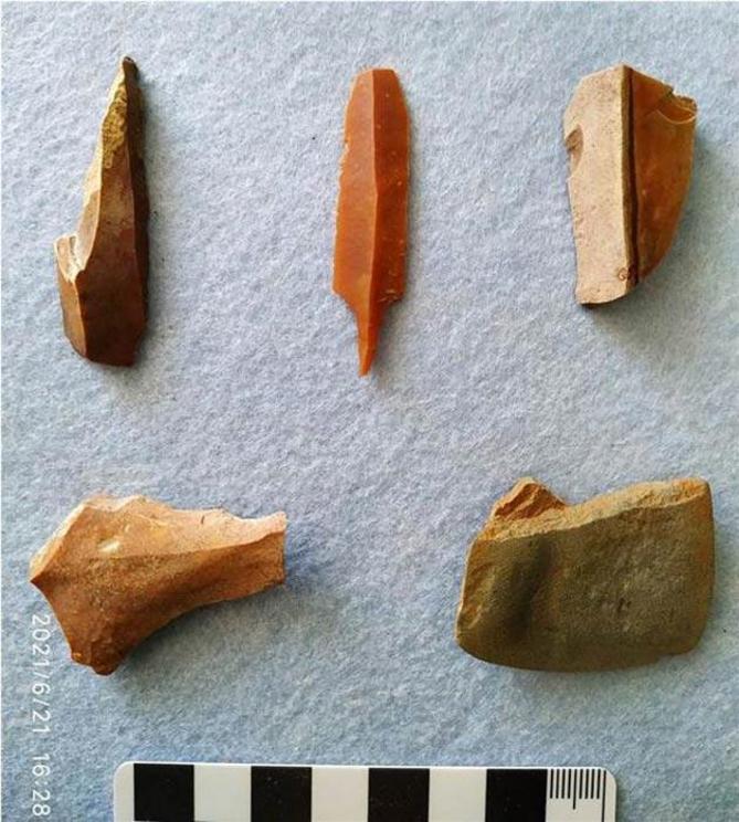 Archaeologists found numerous Mesolithic tools and weapons. 