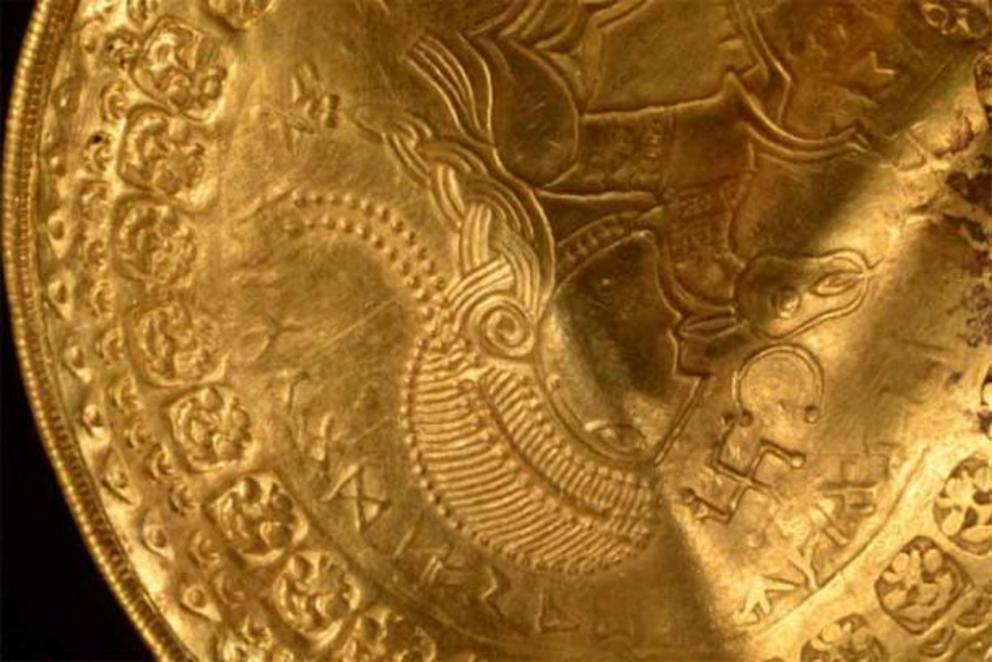 Saucer sized medallions are a stunning part of the remarkable golden treasure hoard.