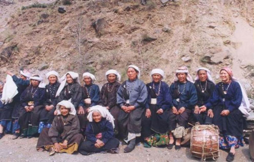 Surviving Members of the Original Reni Squad at the 30th Anniversary of the Chipko Movement of tree huggers in 2004.