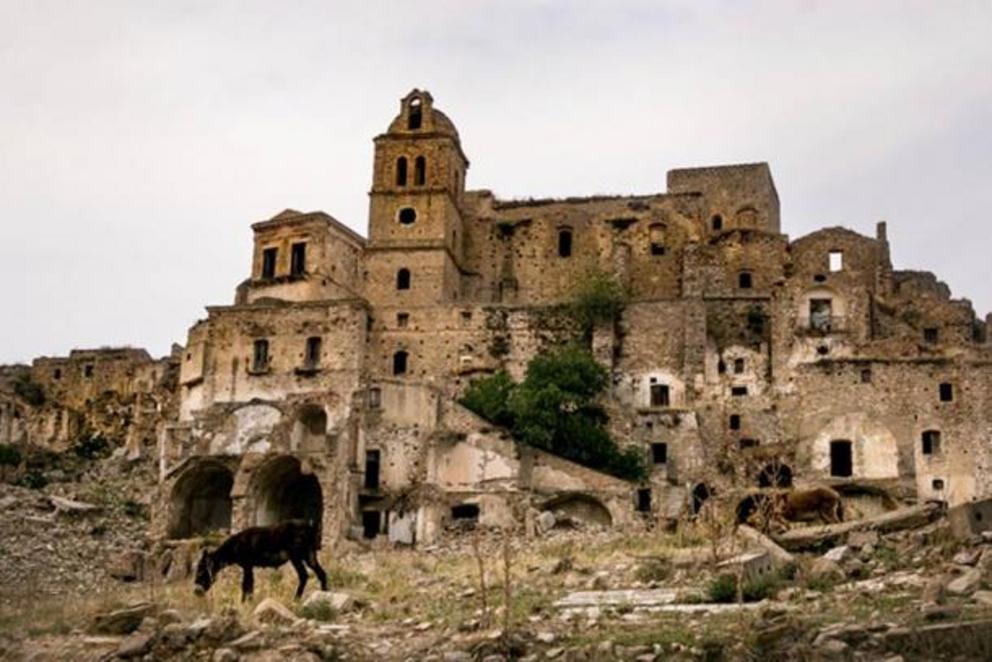 Ruins of Craco, Italy.