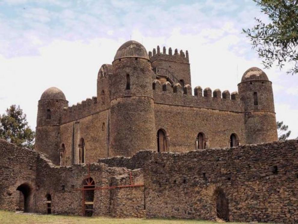 The oldest building at Fasil Ghebbi is the Enqualal Gemb, known also as Fasilides’ Palace.