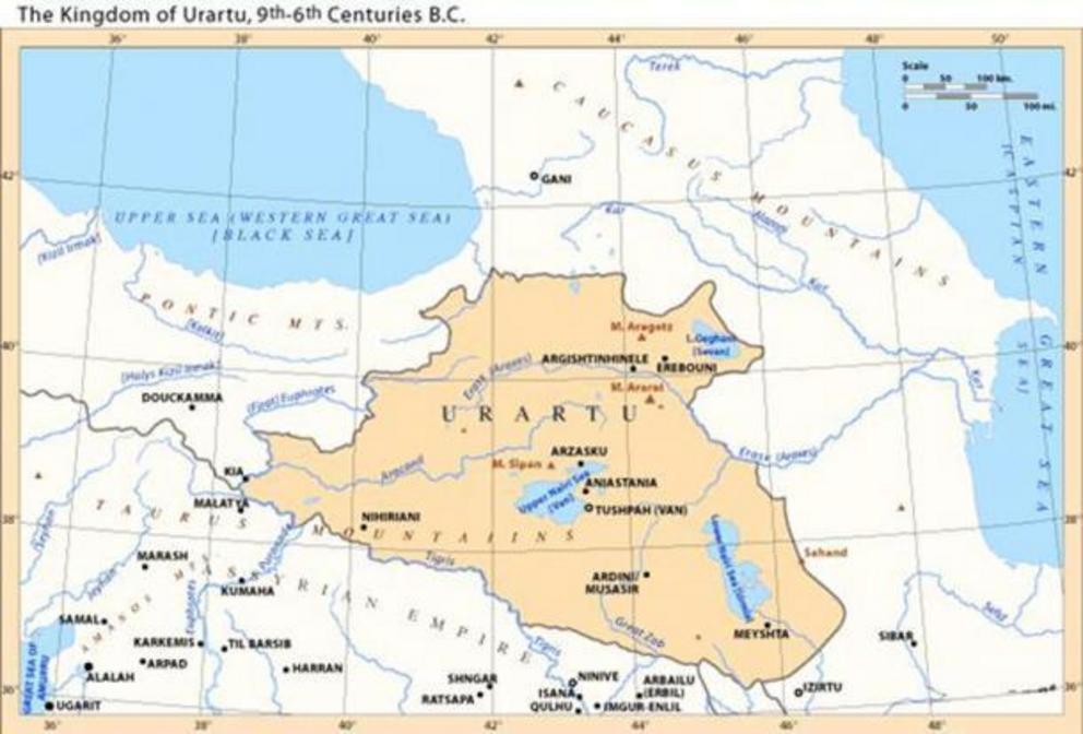 The kingdom of Urartu, 9th-6th century BC.