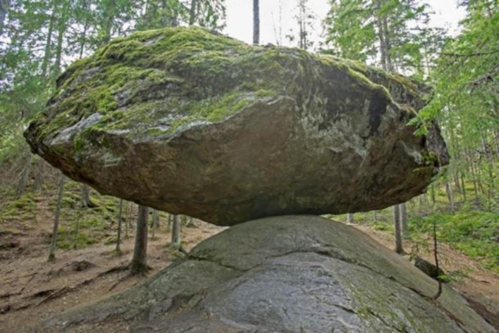 The Kummakivi Balancing Rock.