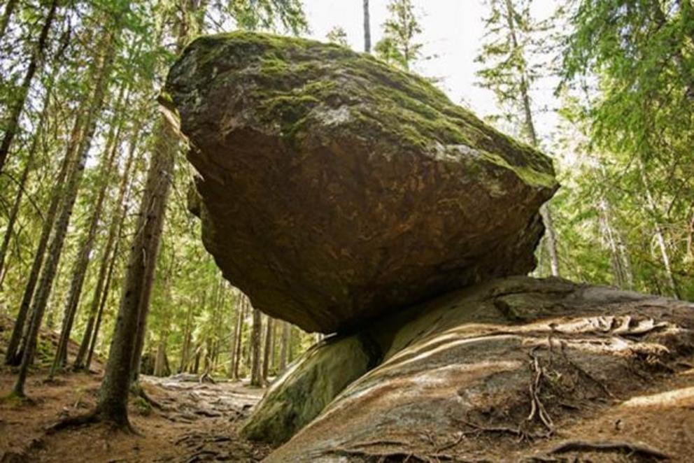 Kummakivi (strange rock) found in Ruokolahti, South Kalelia, Finland.
