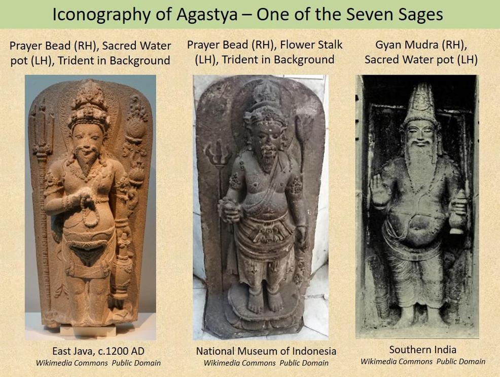 Figure 13: The iconography of the sage Agastya, who is regarded as one of the Seven Sages of the Vedic tradition.