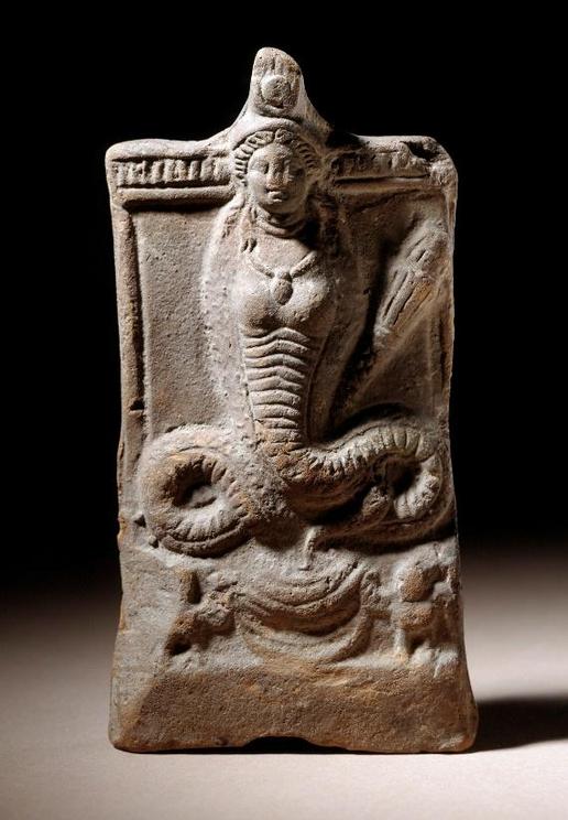 Figure 3: The Romans depicted Isis with a serpent tail. Egypt, Terracotta, 2nd century AD.