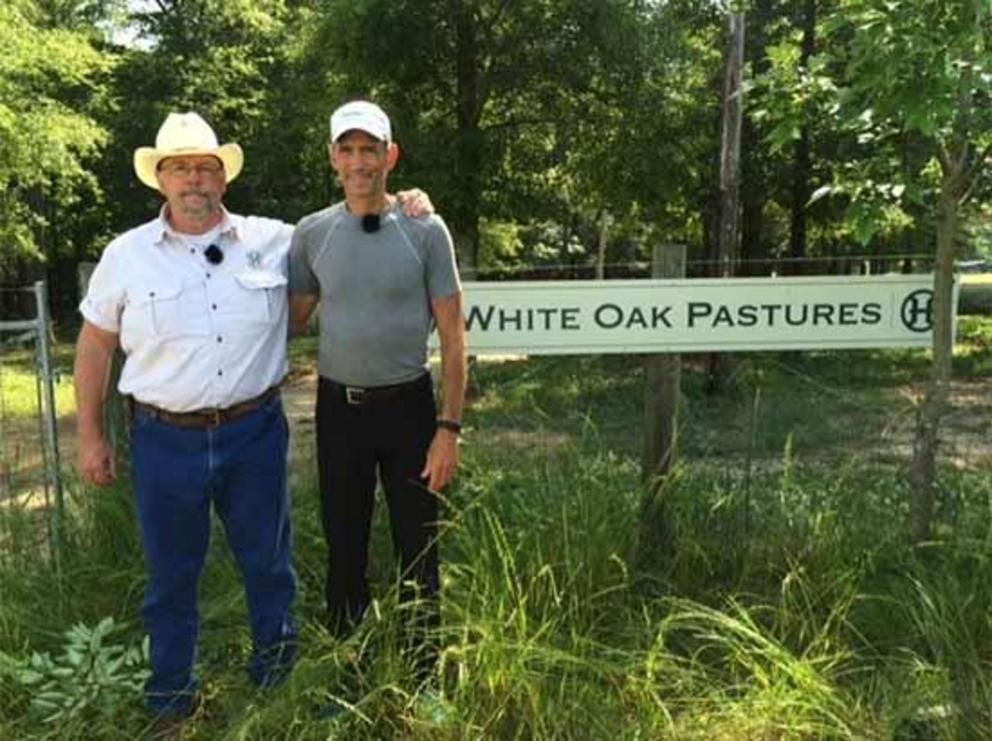 Will Harris and me when I visited his farm in 2016.