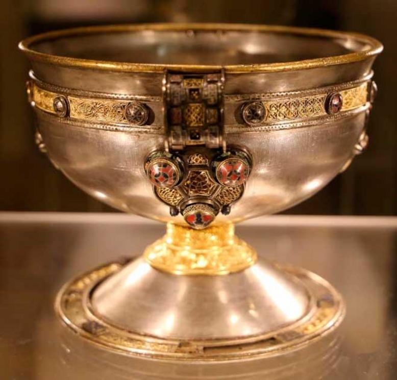 The gold filigree on the Ardagh Chalice is a masterpiece of Irish craftsmanship