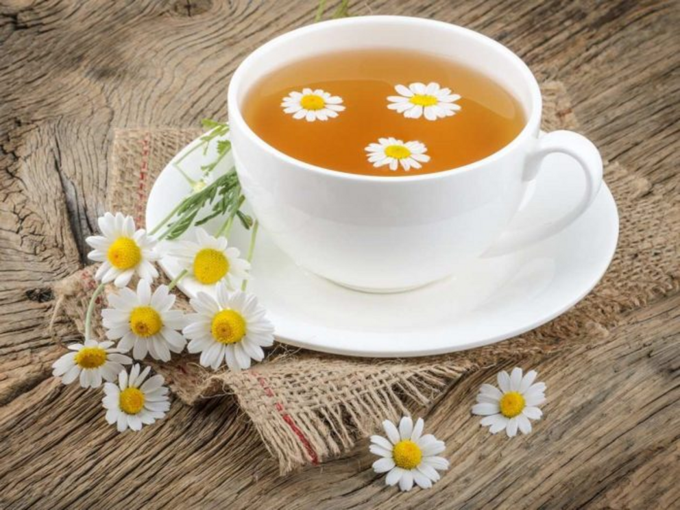 A soothing cup of chamomile tea is great for putting yourself to sleep.