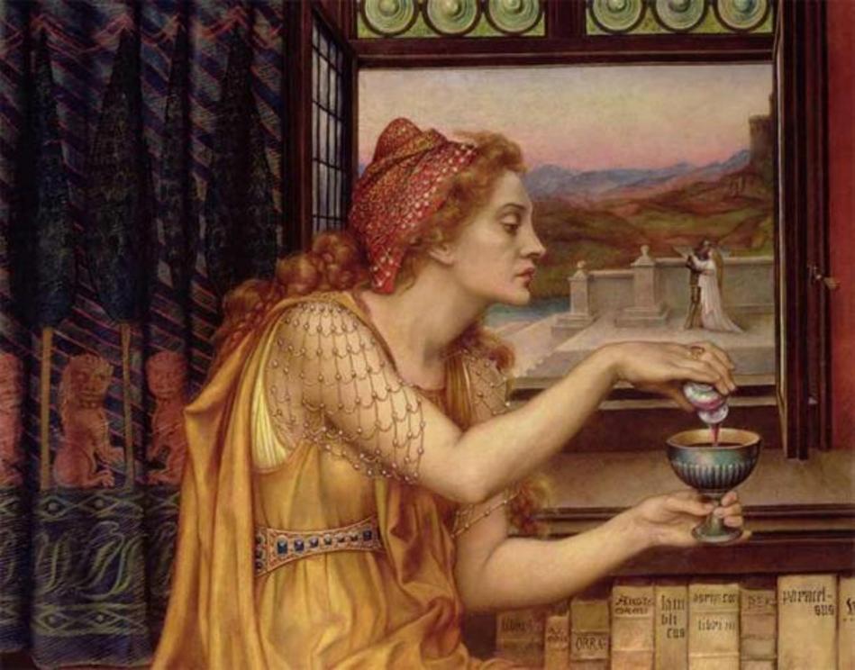 The Greek Magical Papyri is an incredible source of texts for learning about Greco-Roman Egypt magical spells, rituals, remedies, hymns, myths, and love potions. The Love Potion, by Evelyn De Morgan.