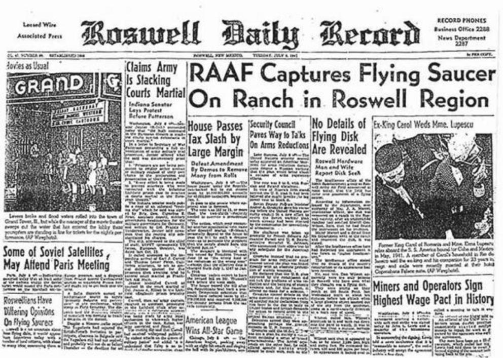 Report from the Roswell Daily Record