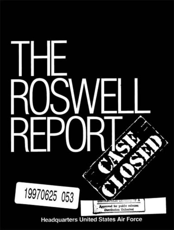 The cover of the Roswell Report – Case Closed.