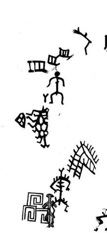 Some of the Ural pictograms showed strange people and strange shapes that some think suggests extraterrestrial interactions.