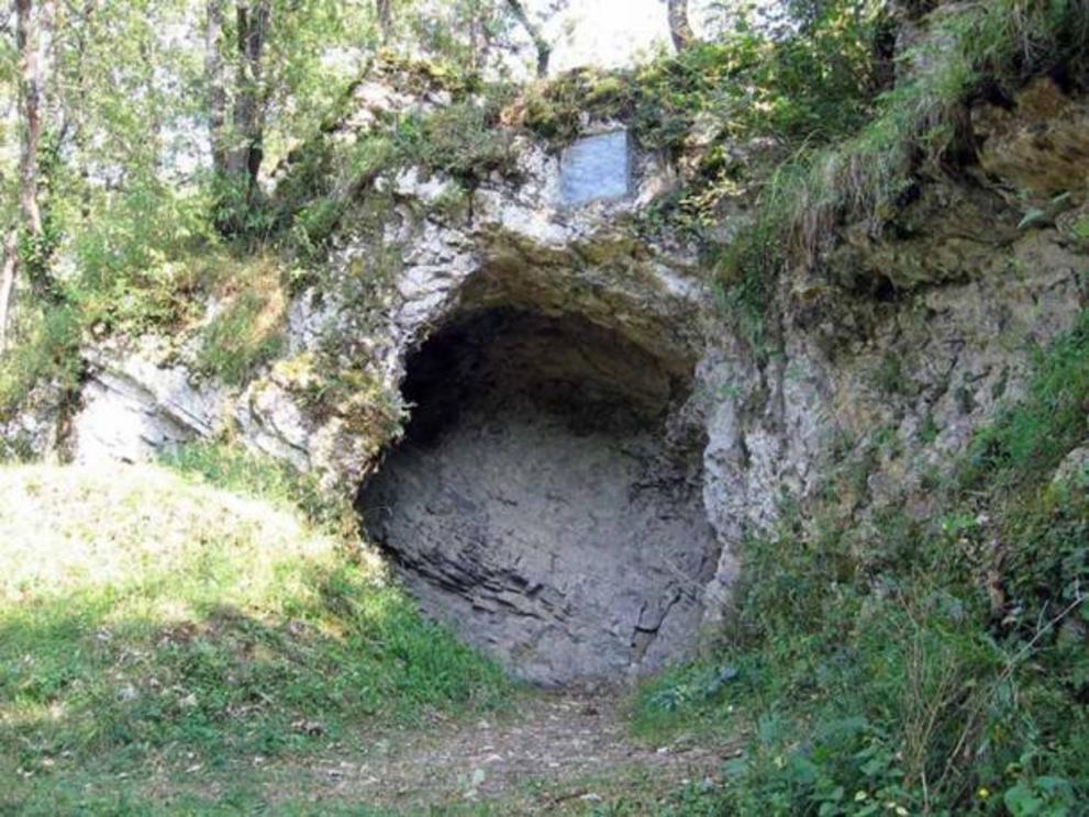 The Cave of Aurignac in France.