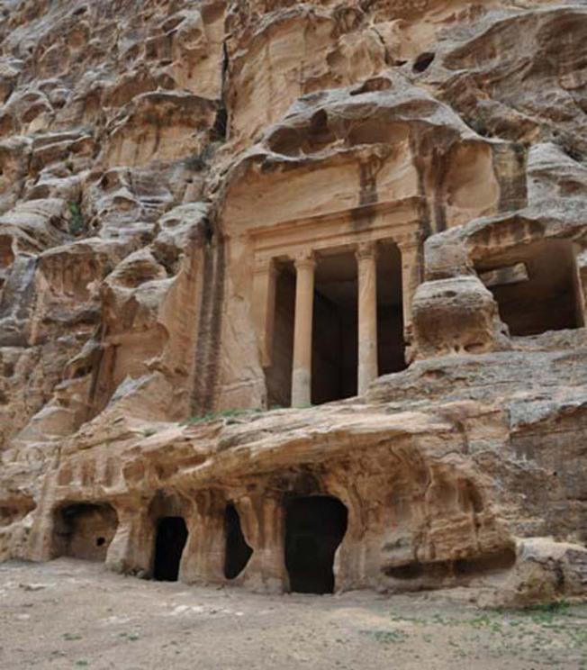 Cisterns at the Nabataean city of Little Petra.