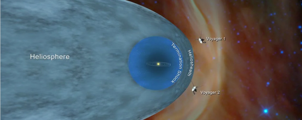 Illustration of NASA’s Voyager 1 and 2 probes. (NASA and JPL-Caltech)