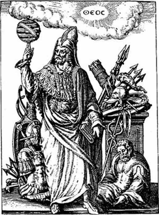 Engraving of Mercurius Trismegistus from Pierre Mussard, Historia Deorum fatidicorum, Venice, (1675)