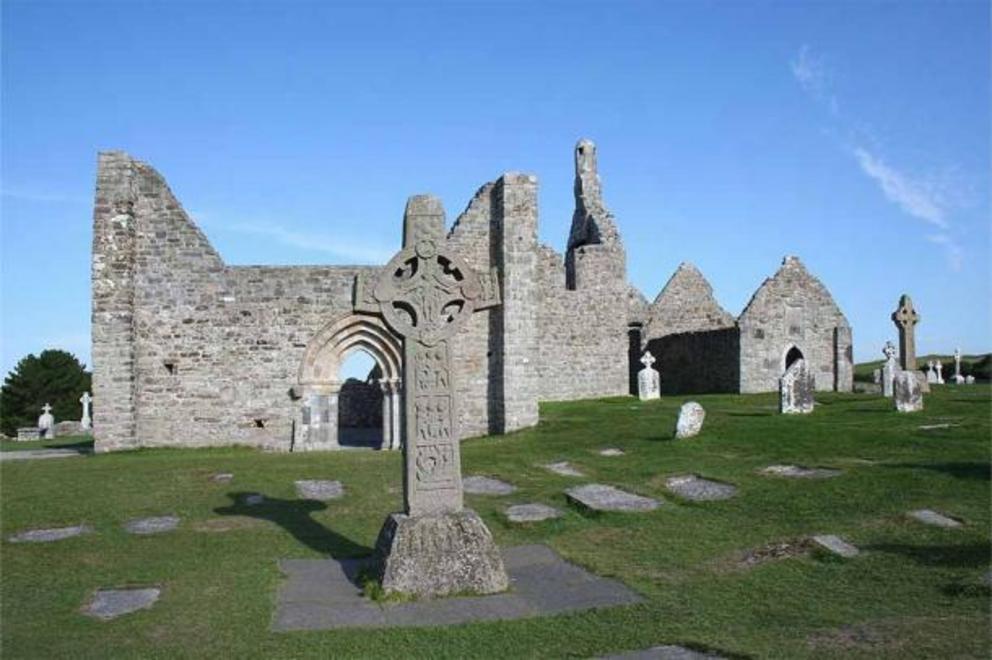 The Annals of Clonmacnosie in Ireland from the 8th century AD, for instance, record how the Vikings believed they were entitled to jus primae noctis with Christian brides. These are the remains of the famous Irish Clonmacnosie monastery built in the 6th c