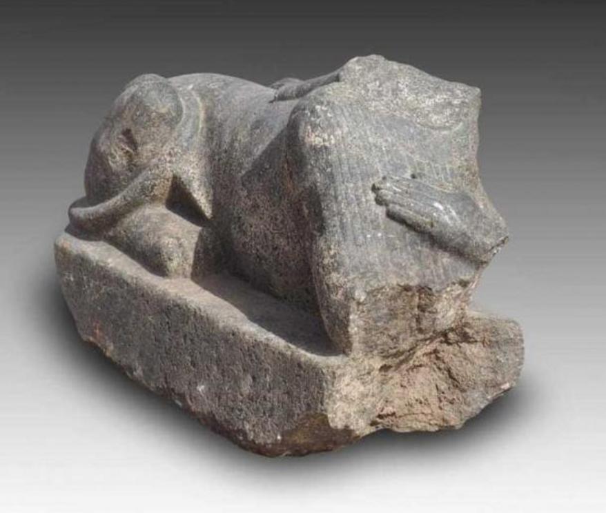 One of many sphinxes that were found at the Ayn-Shams site in Cairo, where the first-of-its-kind King Khufu evidence was also discovered.