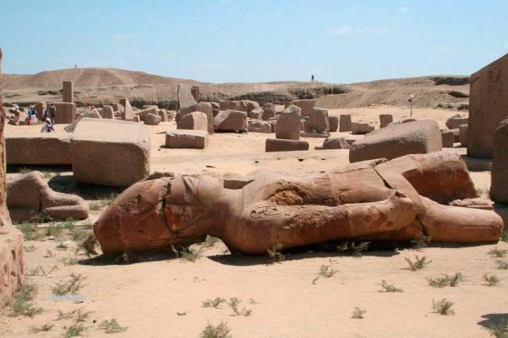 The ruins of the ancient Egyptian city of Djanet, also known as Tanis.