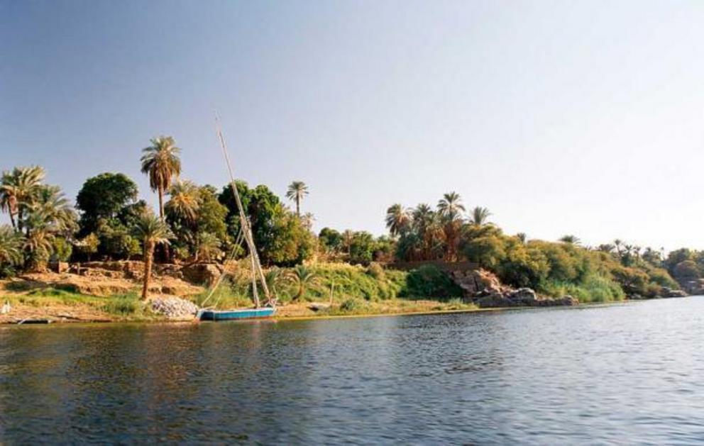 Elephantine was a defense city on an island in the middle of the Nile.